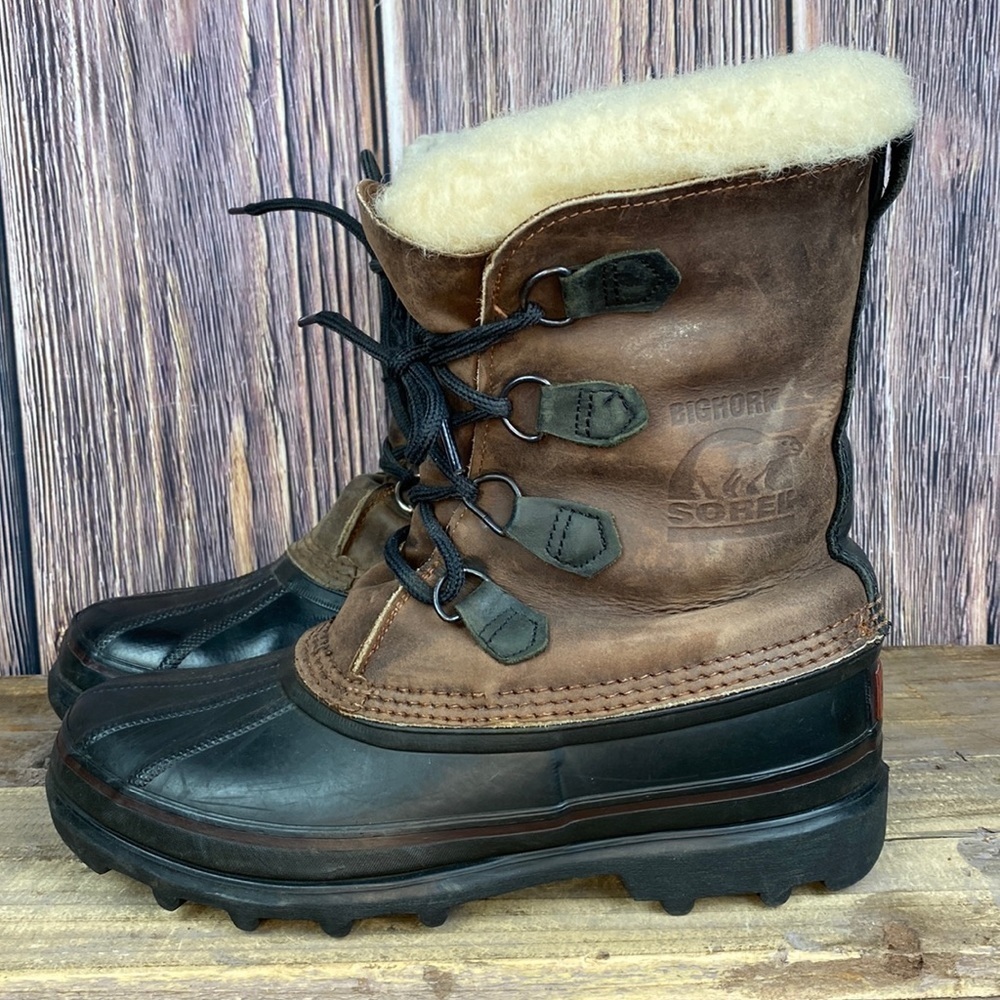 Men’s Bighorn Sorel  Brown Leather Snow Boots- Size 8